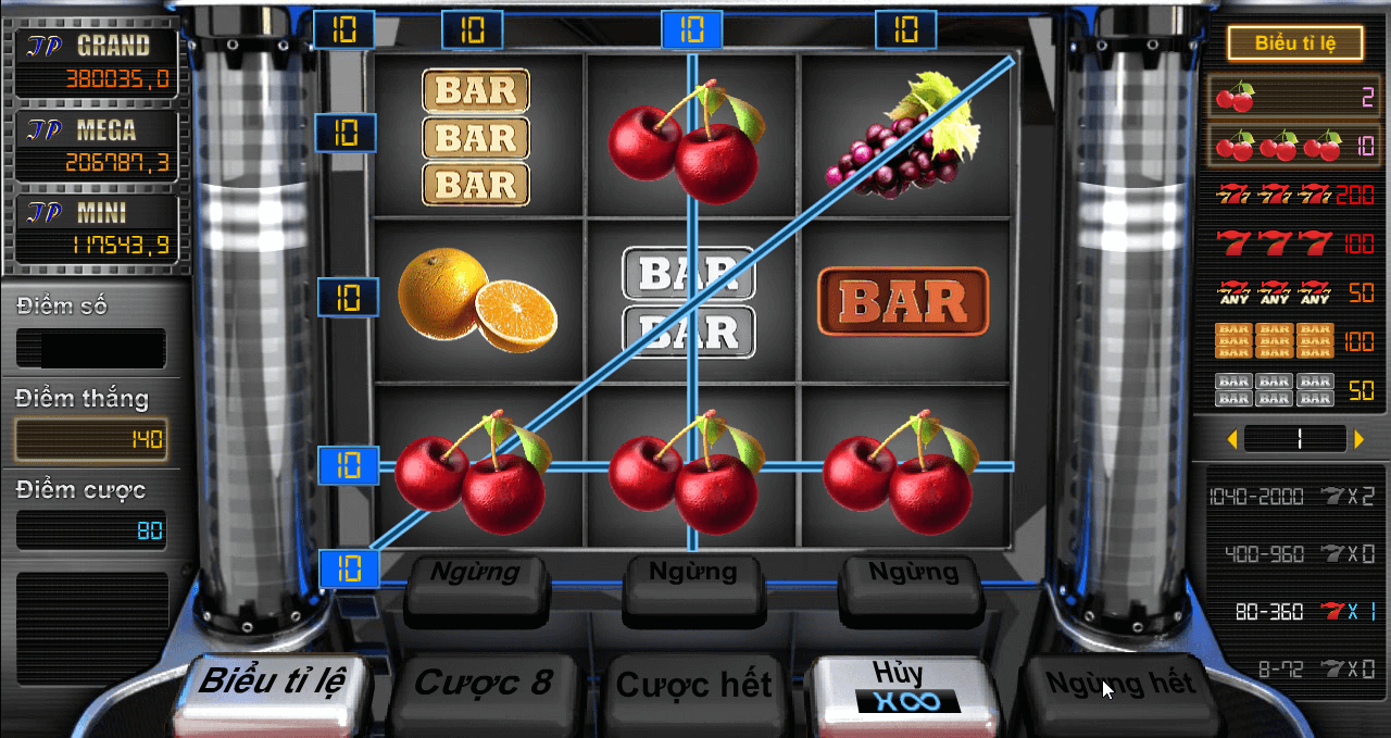 bar trái cây game casino kubet