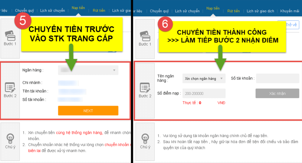 Chuyển tiền qua ATM