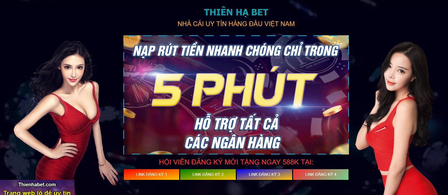 Thiên hạ bet THA có 5 đường link cho anh em