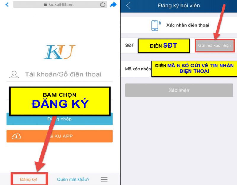 Đăng ký tài khoản KUBET