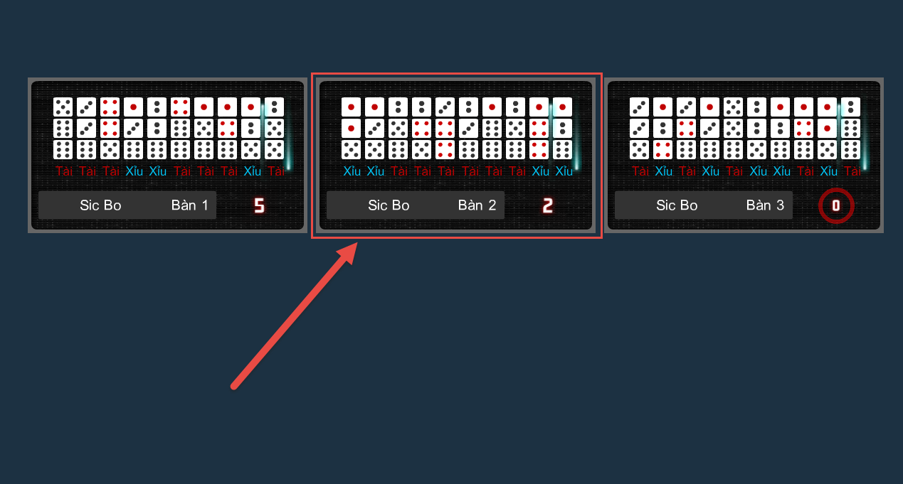chọn bàn sicbo