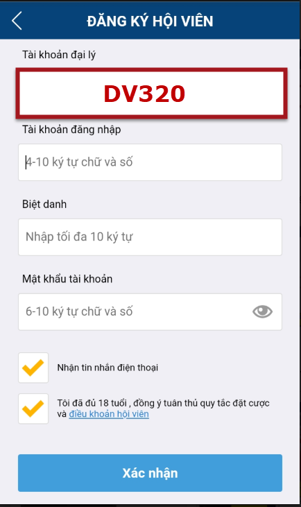 Xác nhận thông tin KUBET