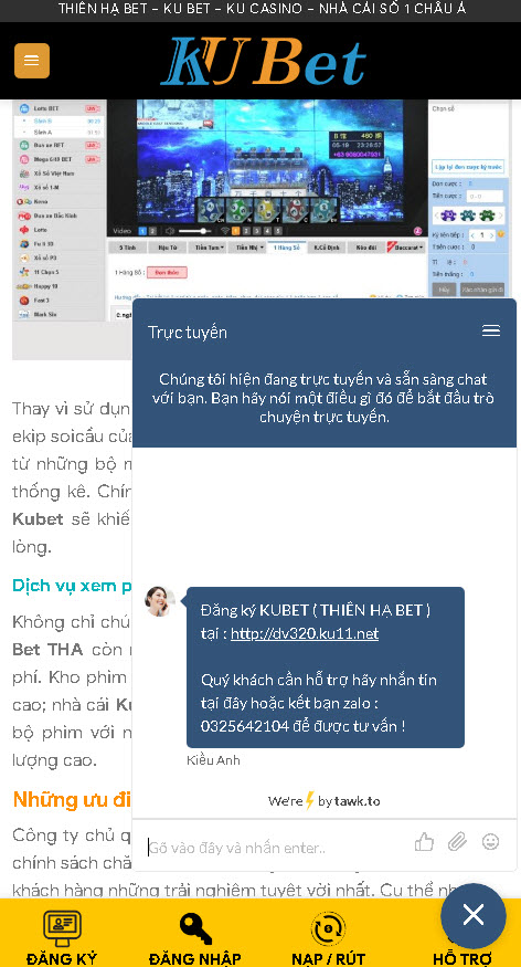 Link truy cập nhà cái ku bet